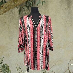 Cato Aztec/Tribal Printed‎ Tunic